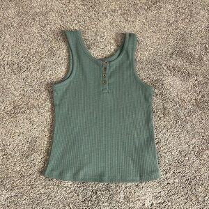 Old navy green washed tank